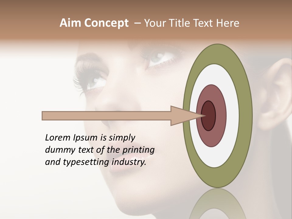 Portrait Bright Hair PowerPoint Template