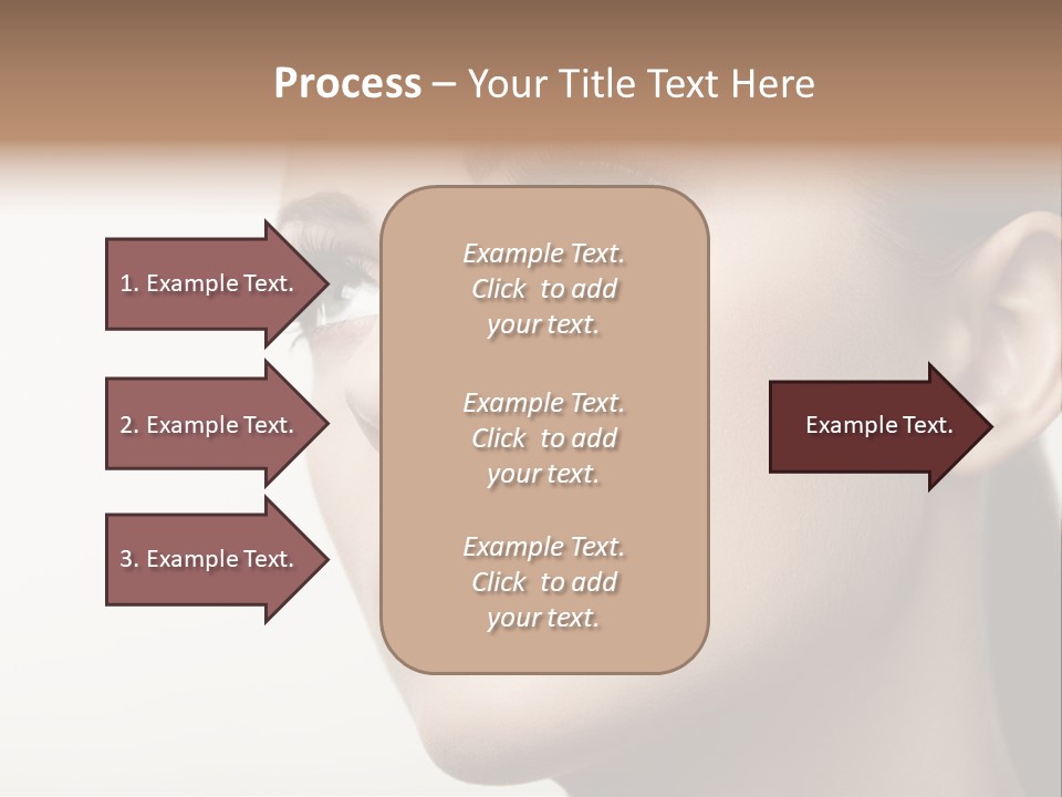 Portrait Bright Hair PowerPoint Template