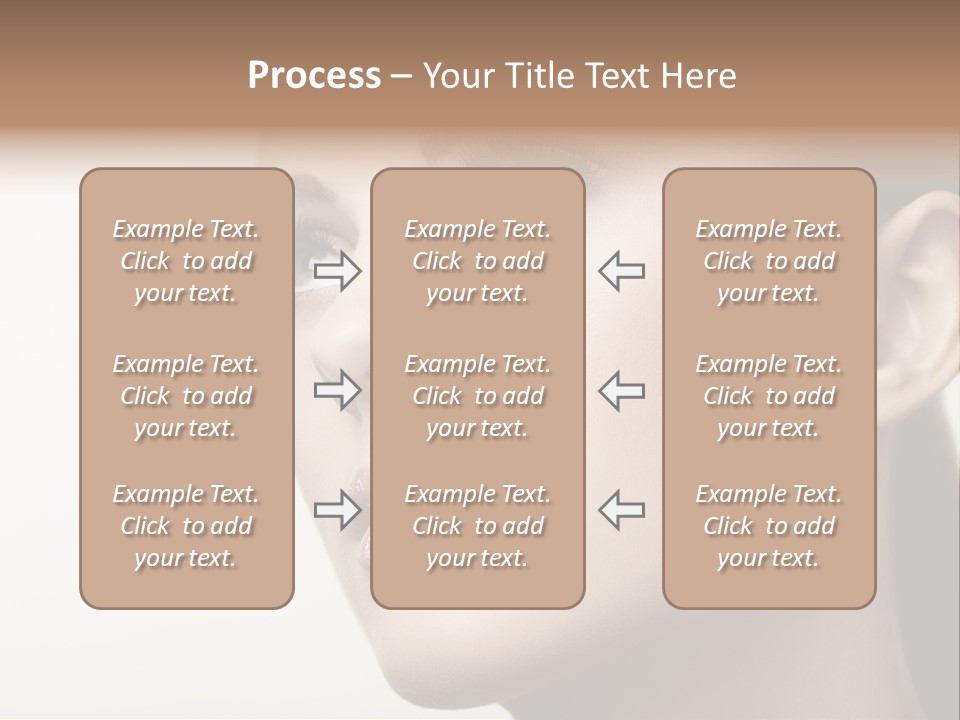 Portrait Bright Hair PowerPoint Template