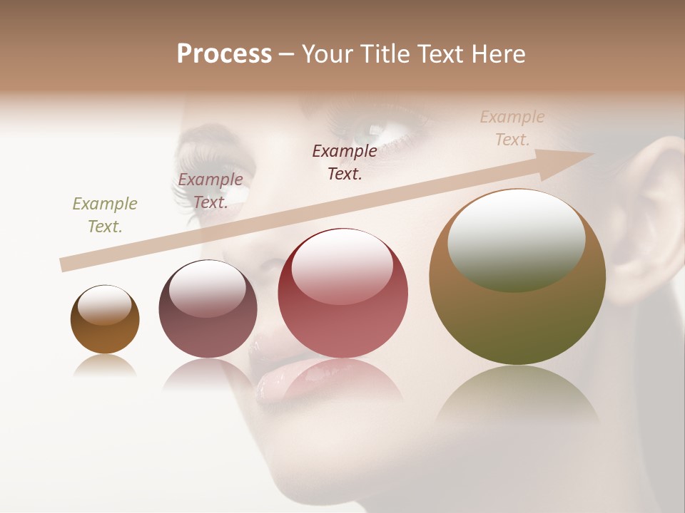 Portrait Bright Hair PowerPoint Template