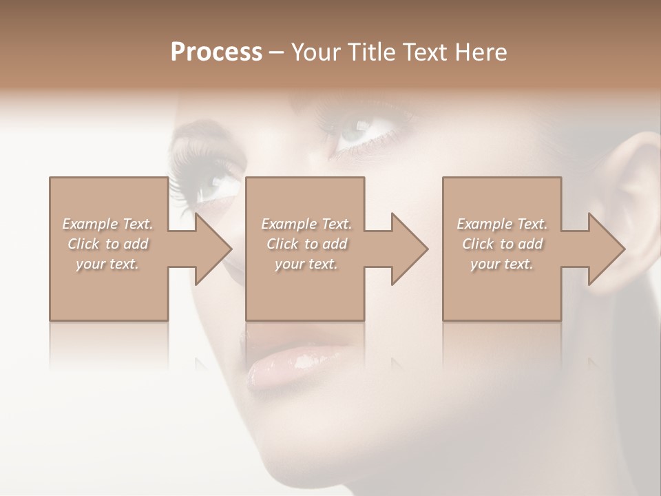 Portrait Bright Hair PowerPoint Template