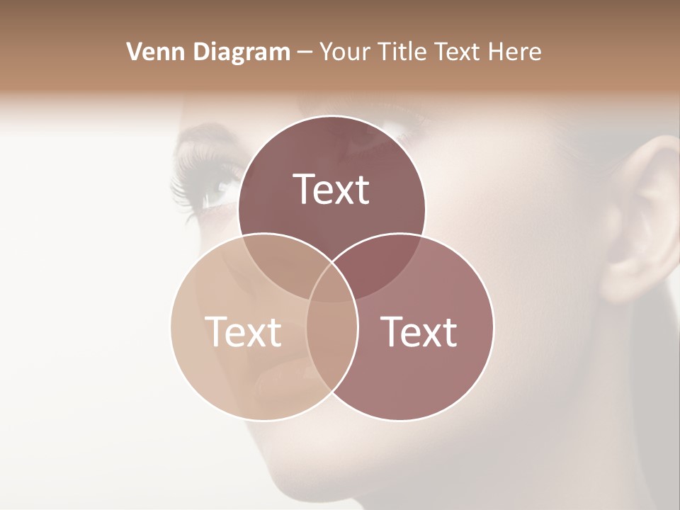 Portrait Bright Hair PowerPoint Template