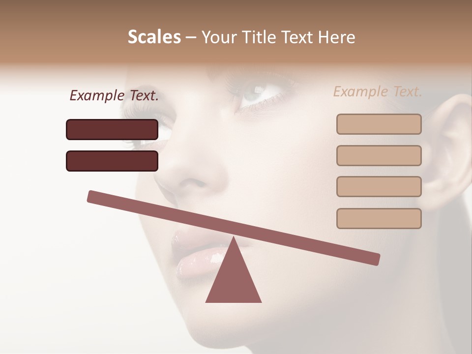 Portrait Bright Hair PowerPoint Template