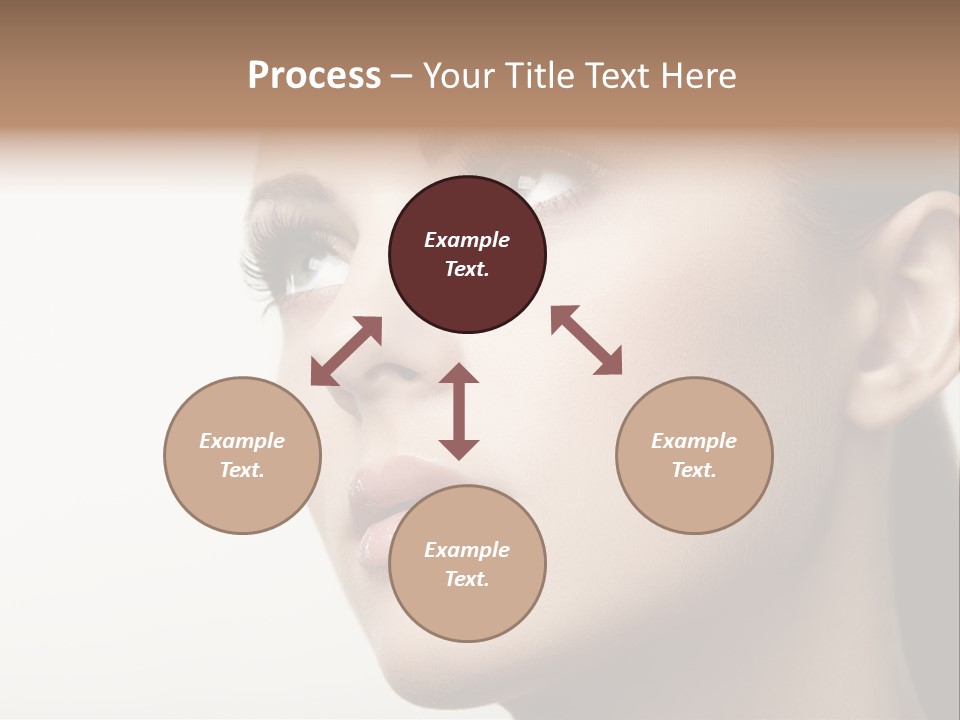 Portrait Bright Hair PowerPoint Template