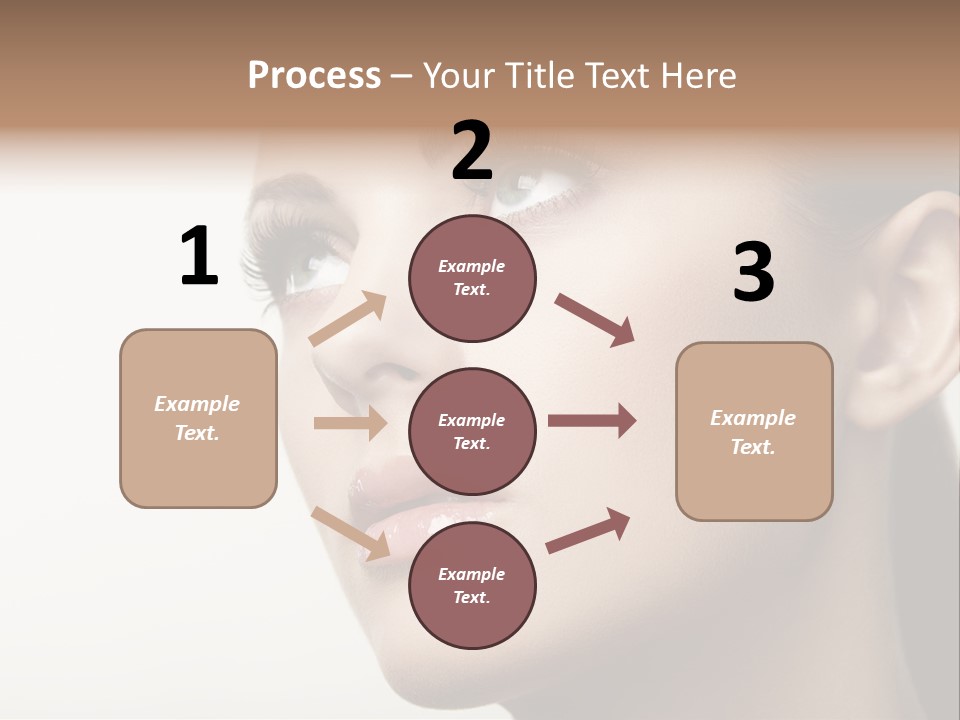 Portrait Bright Hair PowerPoint Template