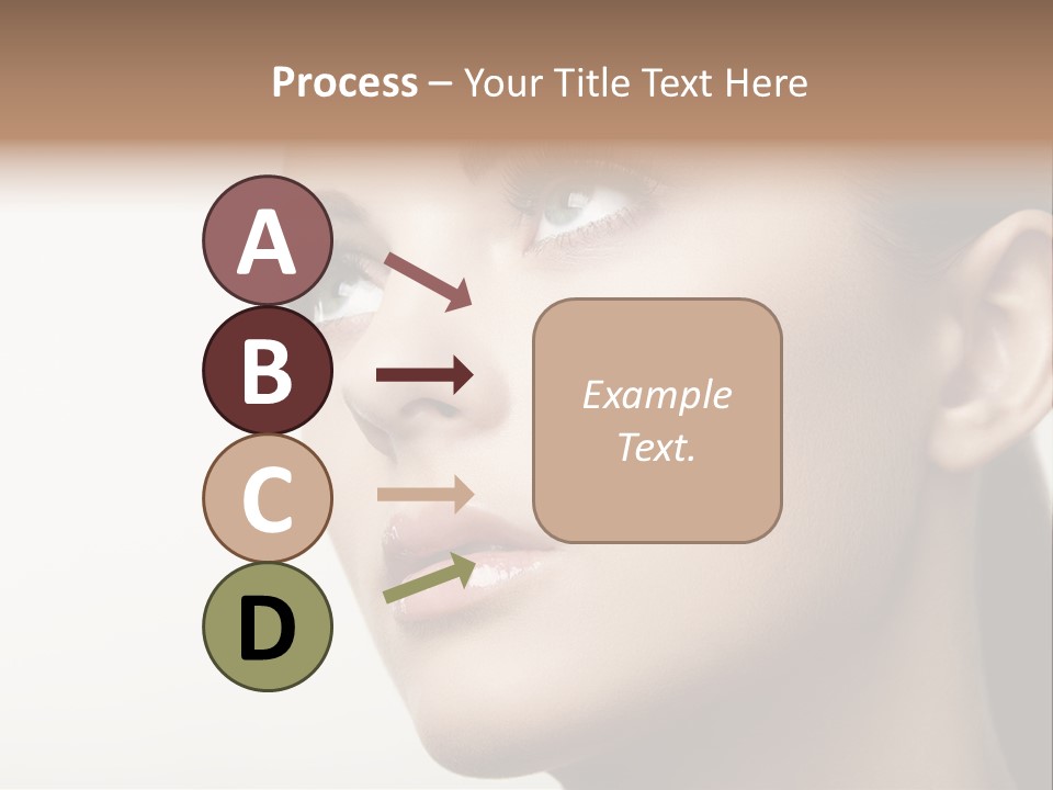 Portrait Bright Hair PowerPoint Template