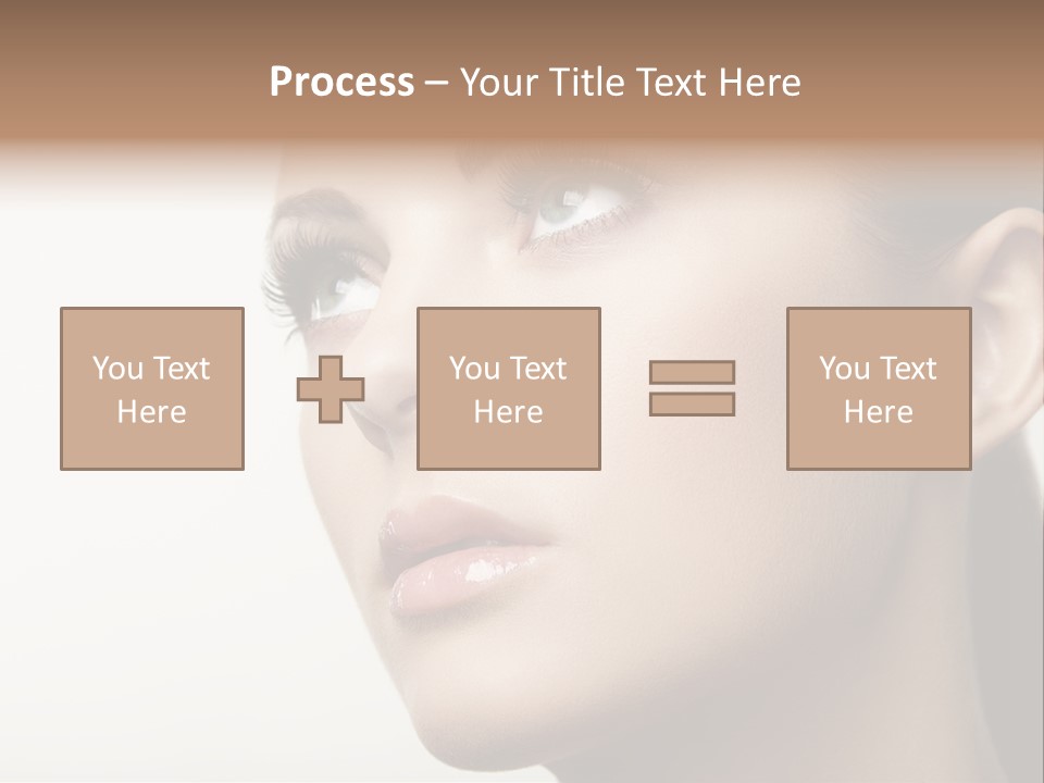 Portrait Bright Hair PowerPoint Template