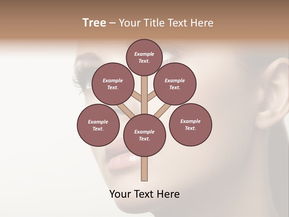 Portrait Bright Hair PowerPoint Template