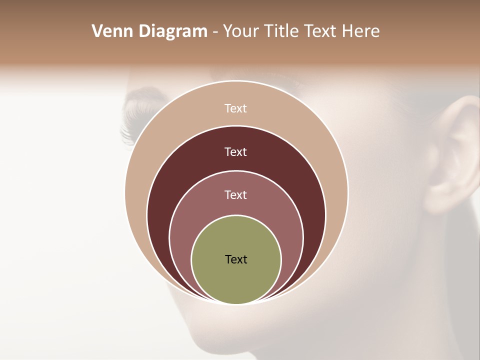 Portrait Bright Hair PowerPoint Template