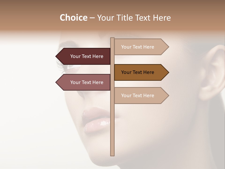 Portrait Bright Hair PowerPoint Template