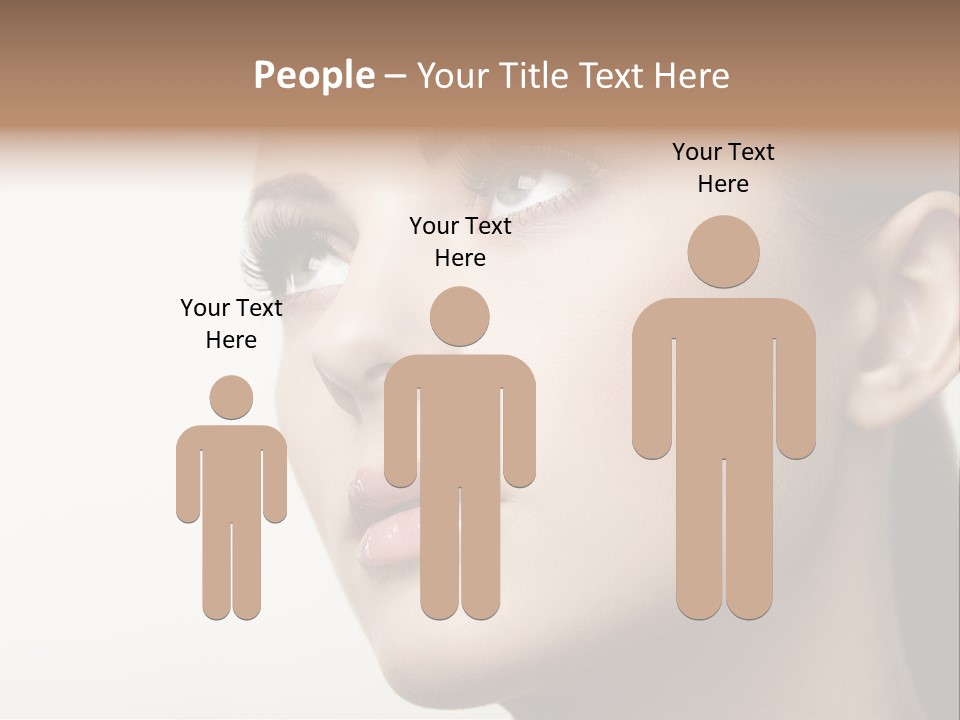 Portrait Bright Hair PowerPoint Template