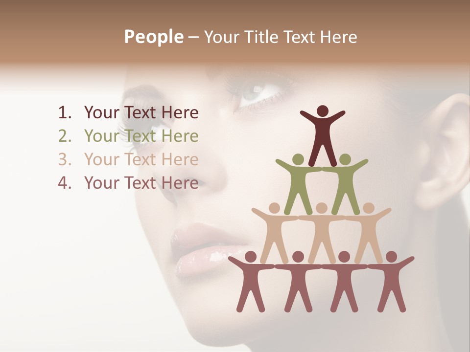 Portrait Bright Hair PowerPoint Template