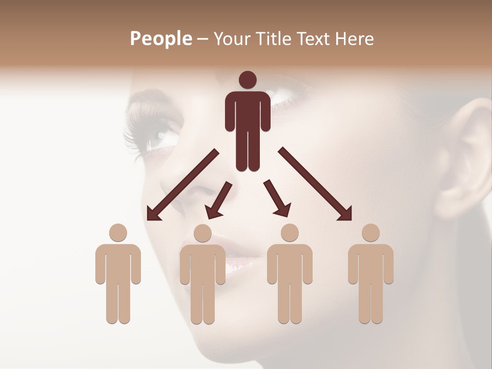 Portrait Bright Hair PowerPoint Template