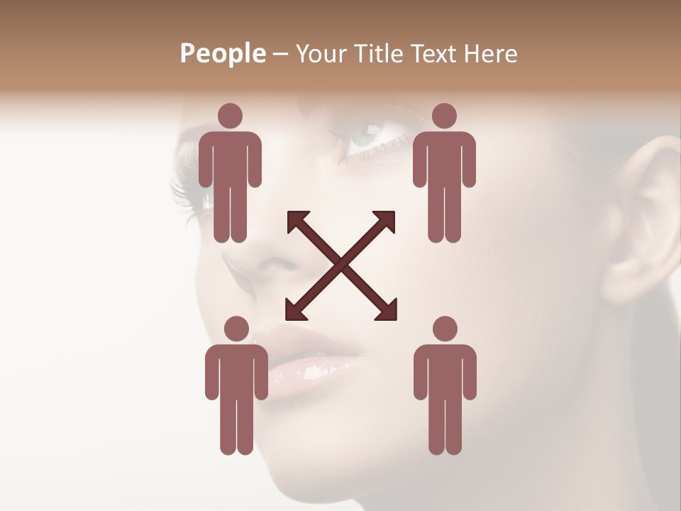 Portrait Bright Hair PowerPoint Template