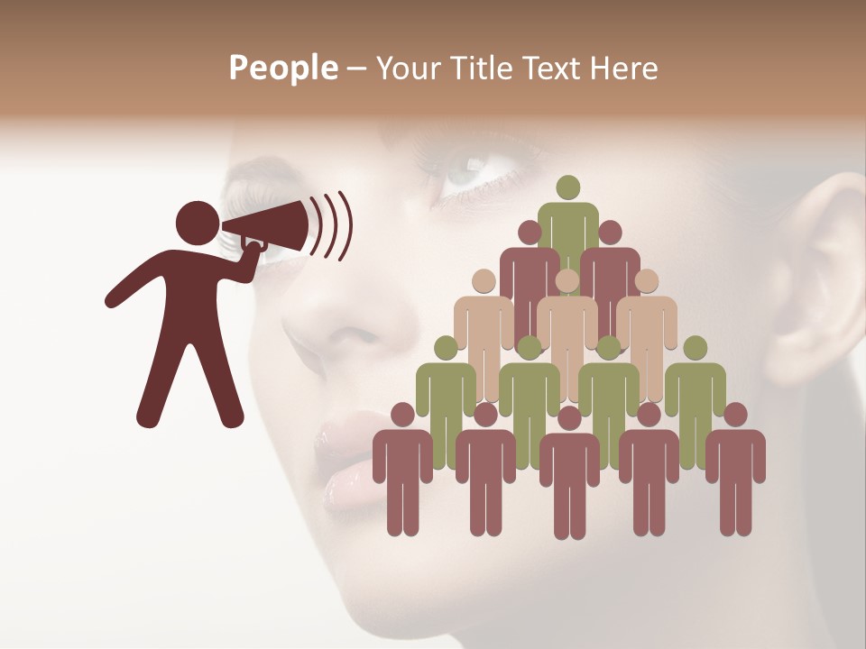 Portrait Bright Hair PowerPoint Template