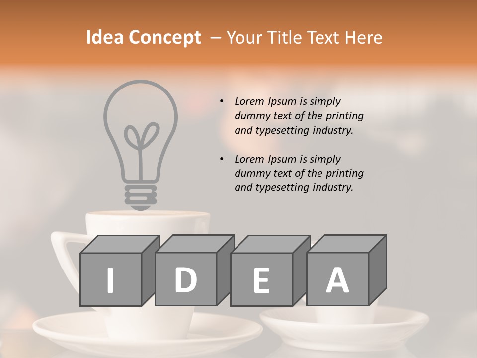 Male Espresso Retail PowerPoint Template