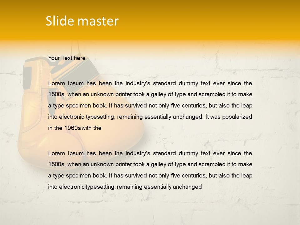 White Wall Equipment PowerPoint Template