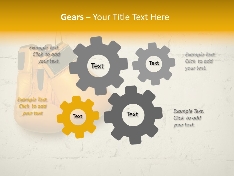 White Wall Equipment PowerPoint Template