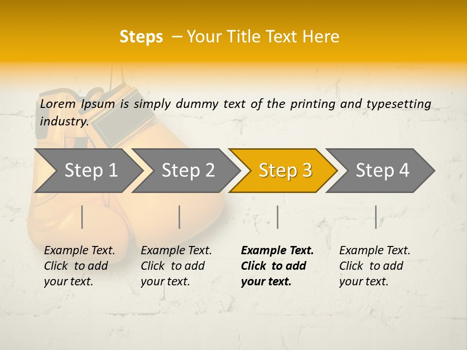 White Wall Equipment PowerPoint Template