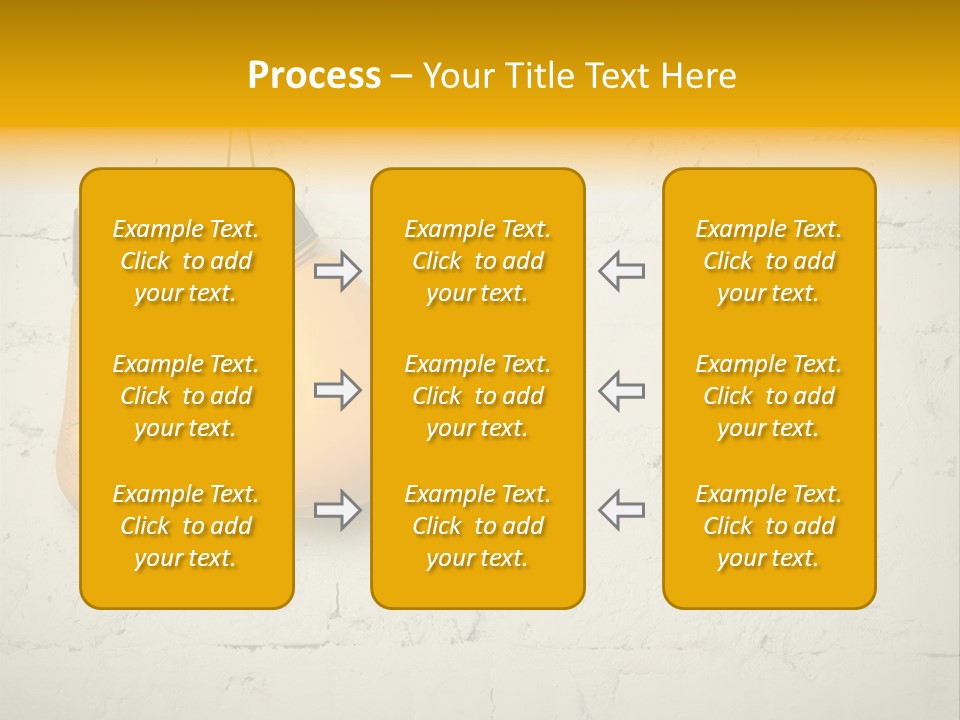 White Wall Equipment PowerPoint Template