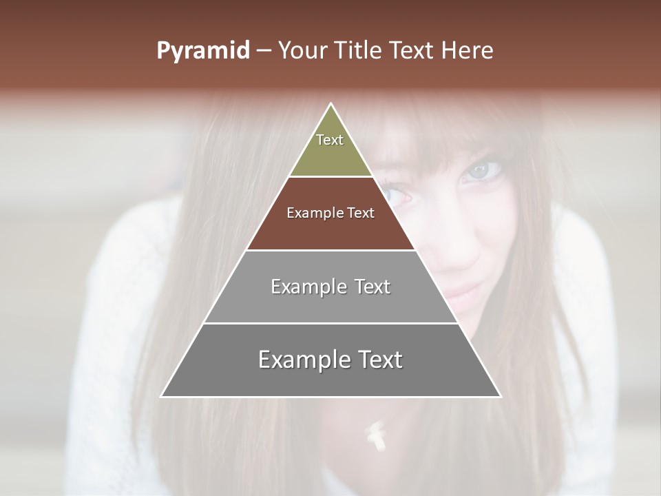 Brunette Pubescent Child PowerPoint Template