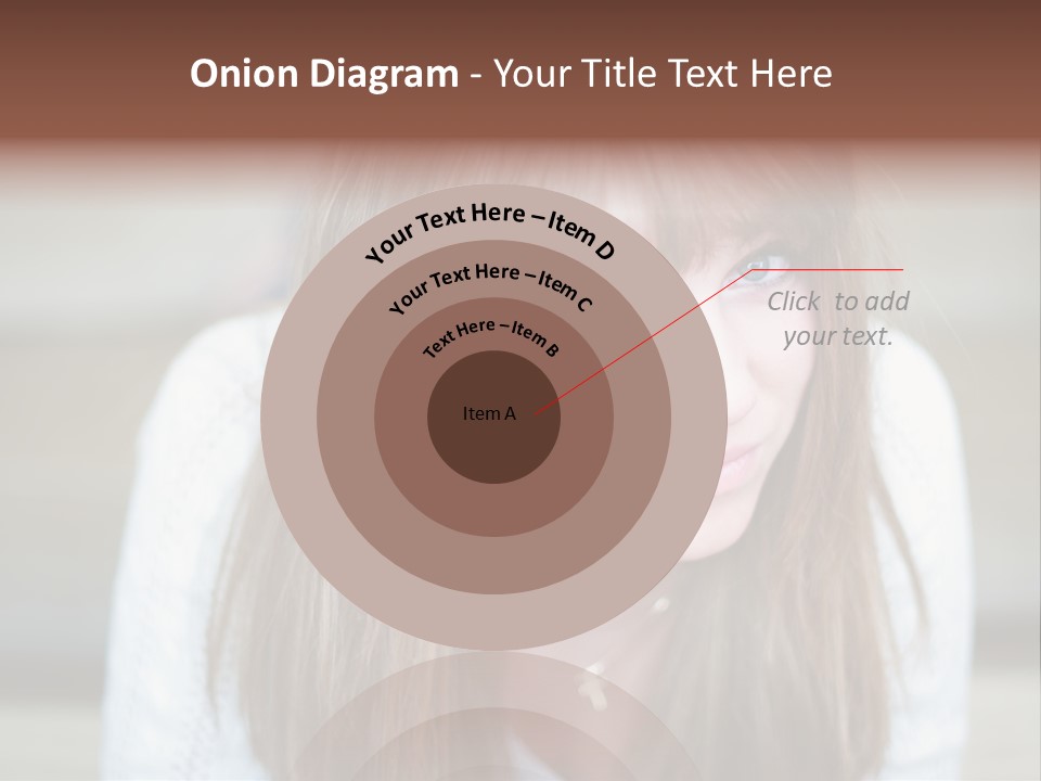 Brunette Pubescent Child PowerPoint Template