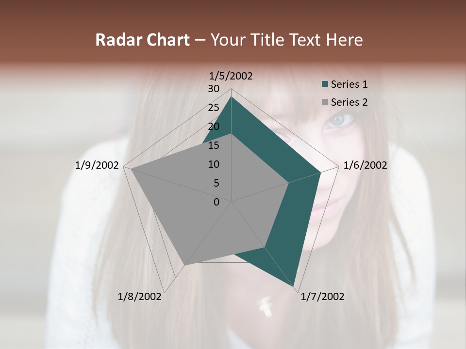 Brunette Pubescent Child PowerPoint Template