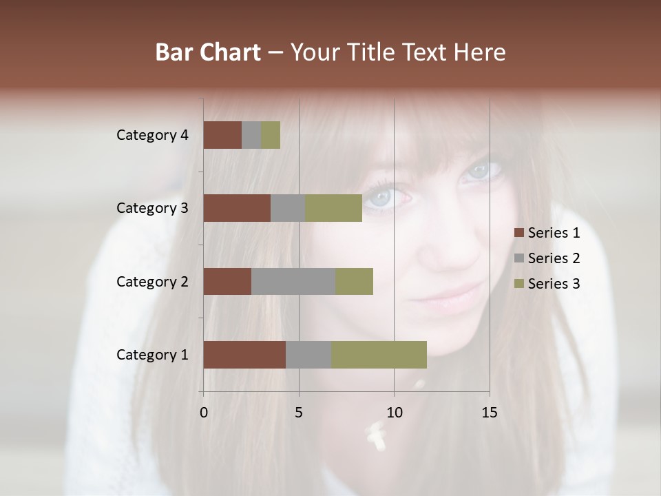 Brunette Pubescent Child PowerPoint Template