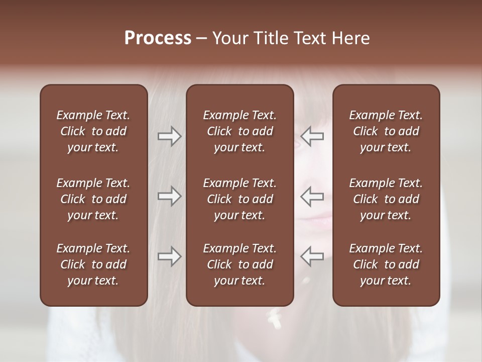 Brunette Pubescent Child PowerPoint Template