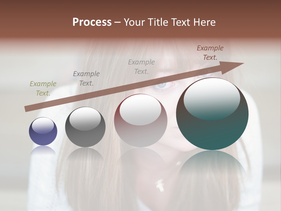 Brunette Pubescent Child PowerPoint Template