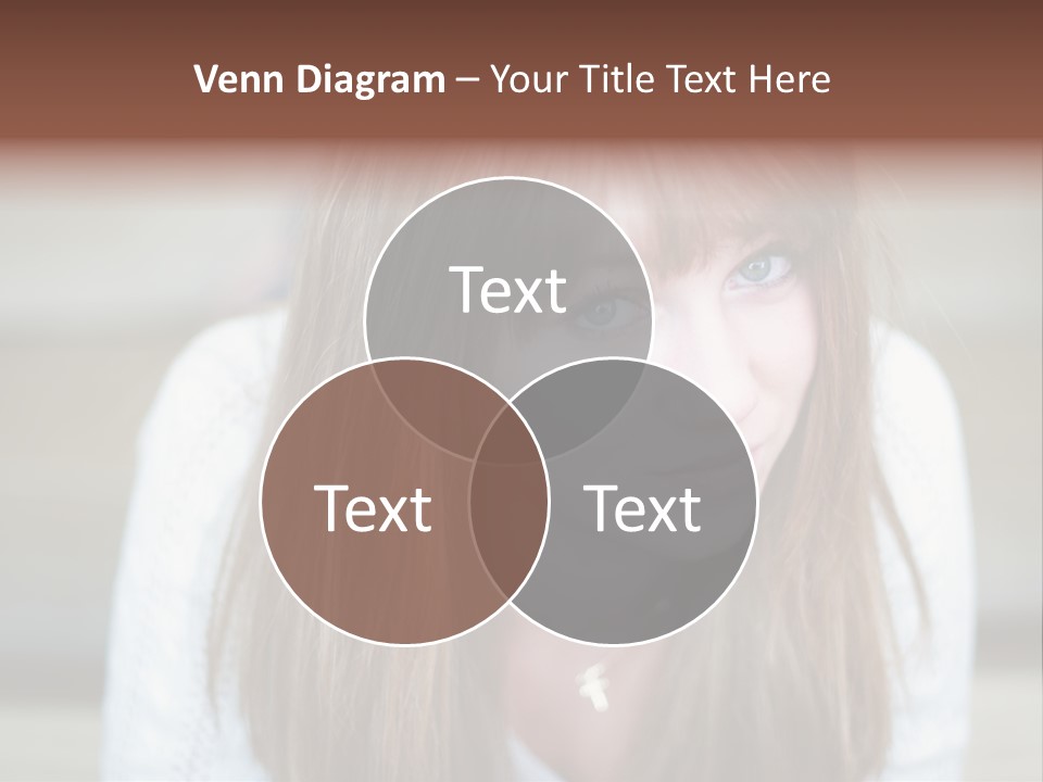 Brunette Pubescent Child PowerPoint Template