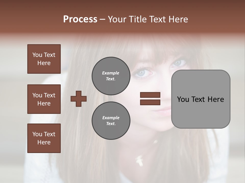 Brunette Pubescent Child PowerPoint Template