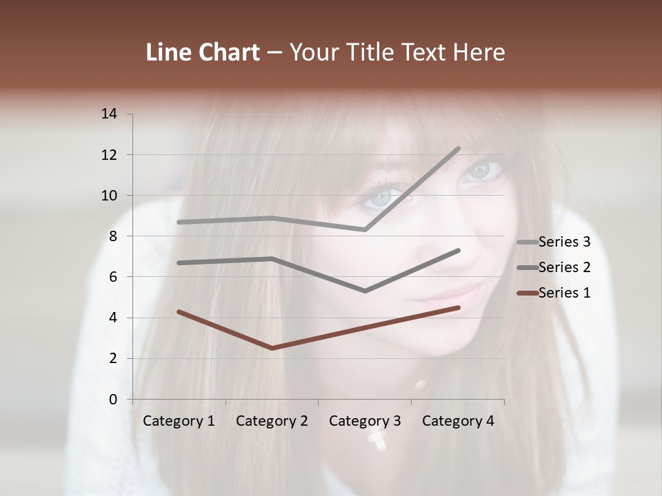 Brunette Pubescent Child PowerPoint Template