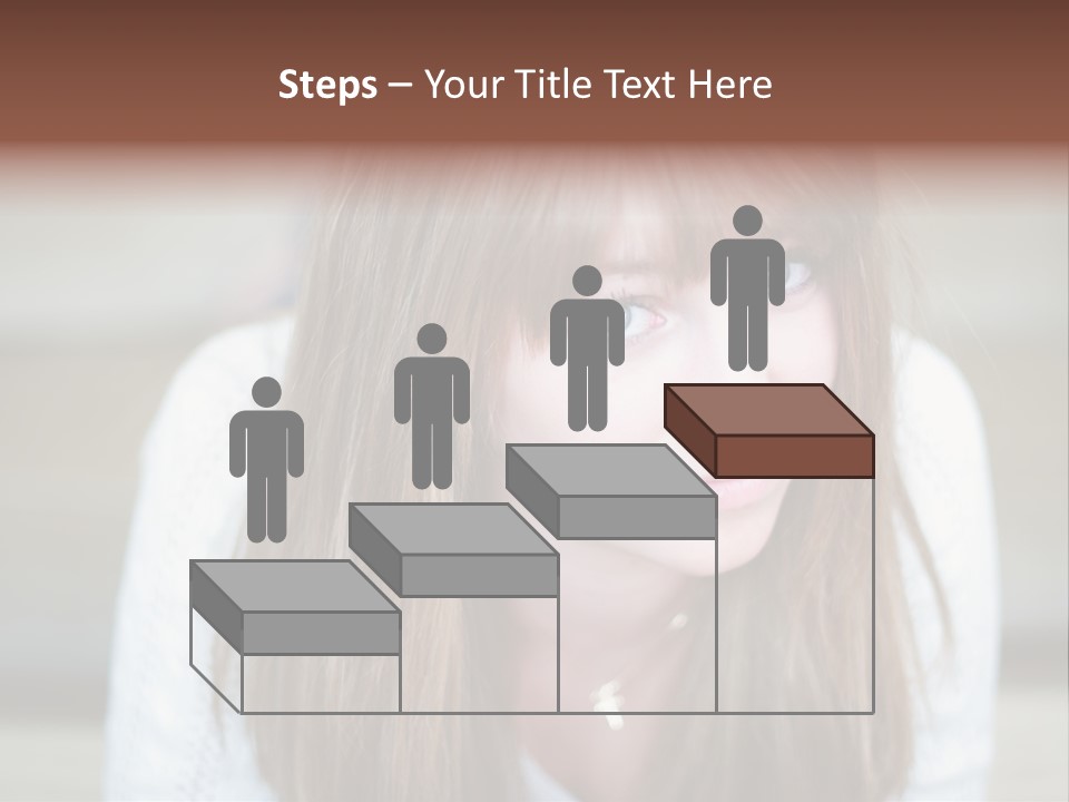 Brunette Pubescent Child PowerPoint Template