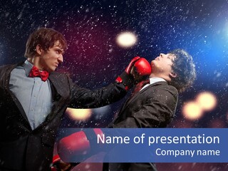 Adult Businessman People PowerPoint Template