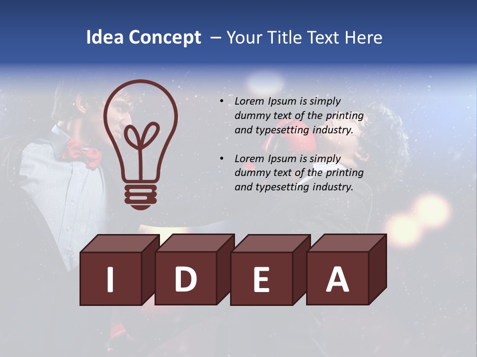 Adult Businessman People PowerPoint Template