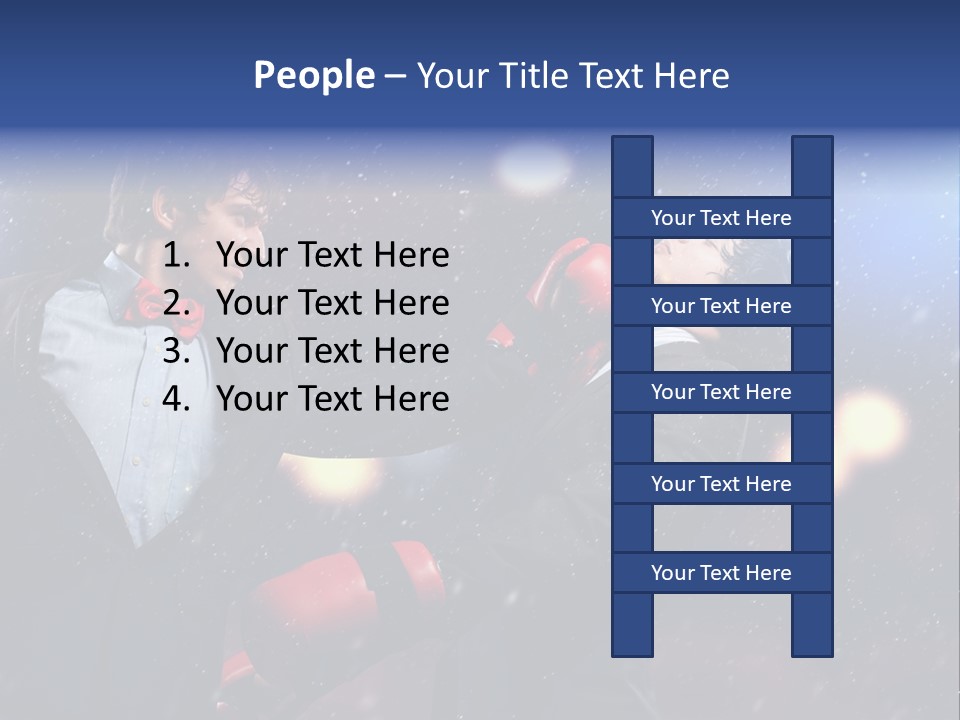 Adult Businessman People PowerPoint Template