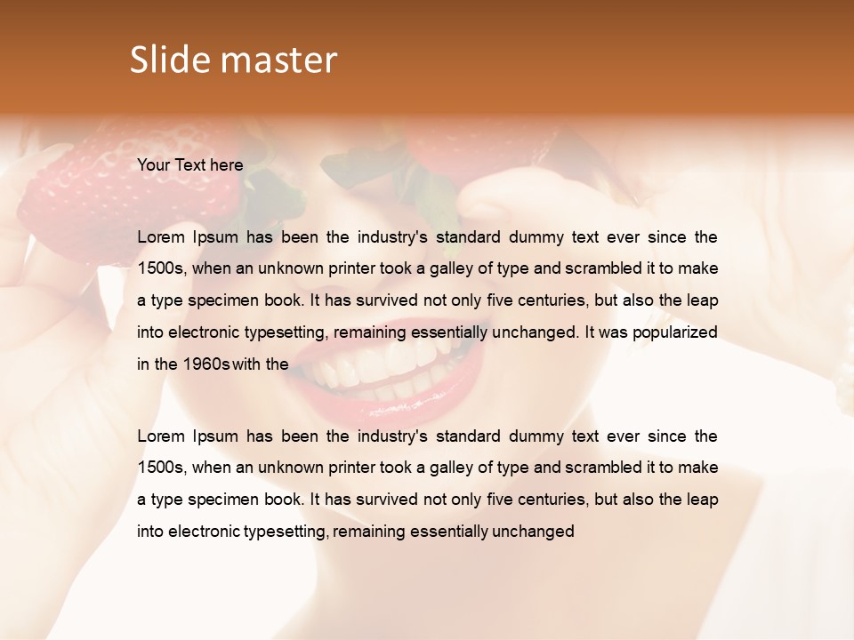 Season Female Eat PowerPoint Template