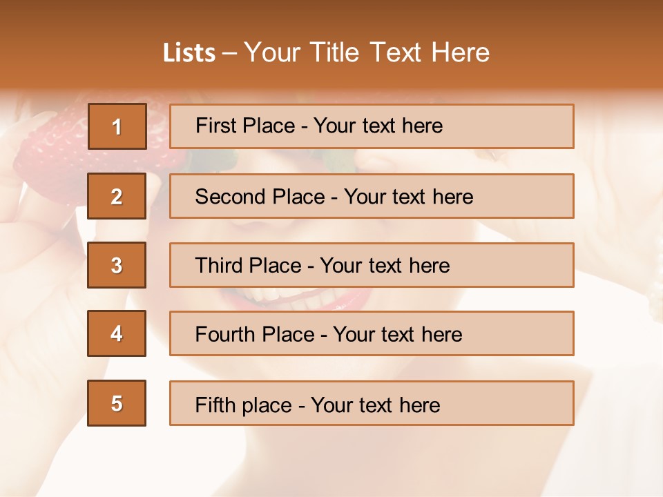 Season Female Eat PowerPoint Template