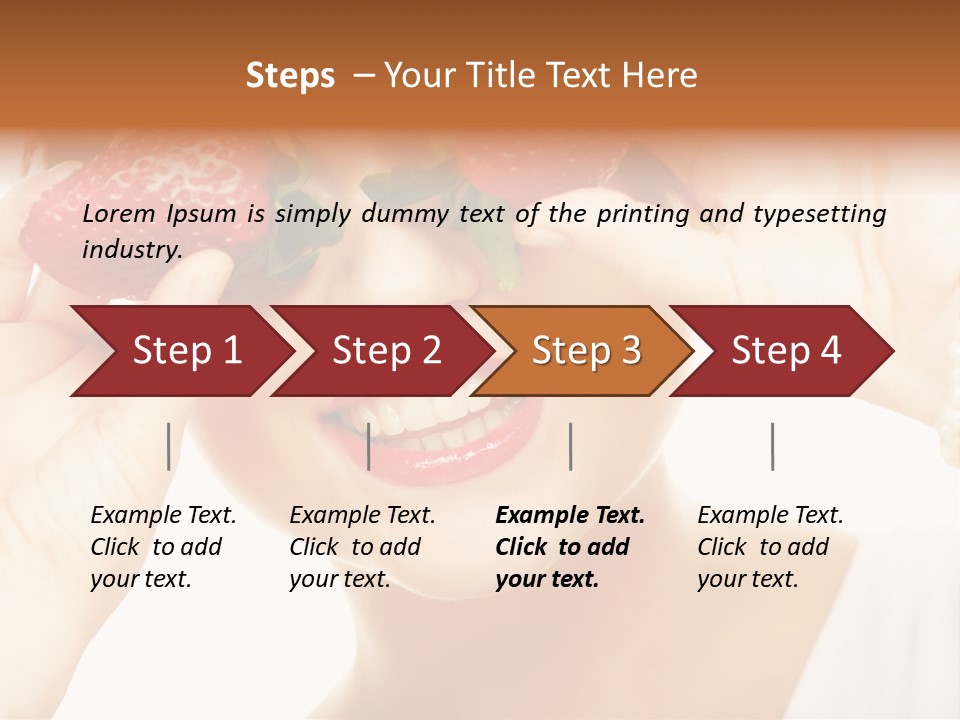 Season Female Eat PowerPoint Template