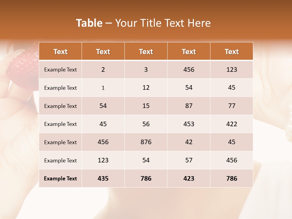 Season Female Eat PowerPoint Template
