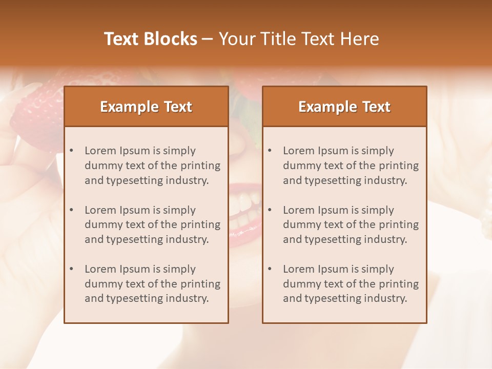 Season Female Eat PowerPoint Template