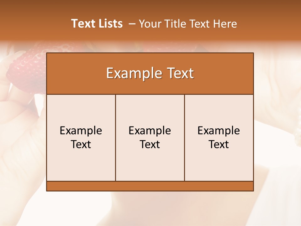 Season Female Eat PowerPoint Template