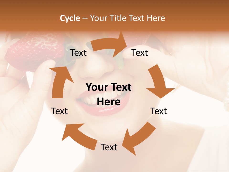 Season Female Eat PowerPoint Template