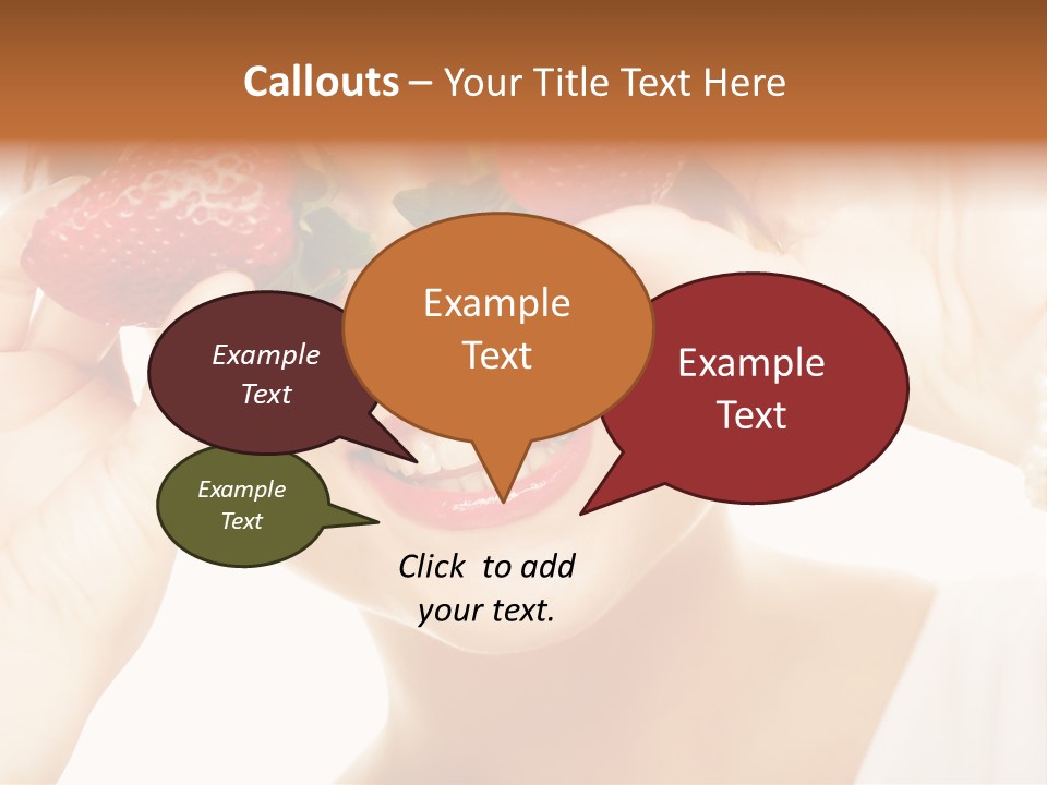Season Female Eat PowerPoint Template