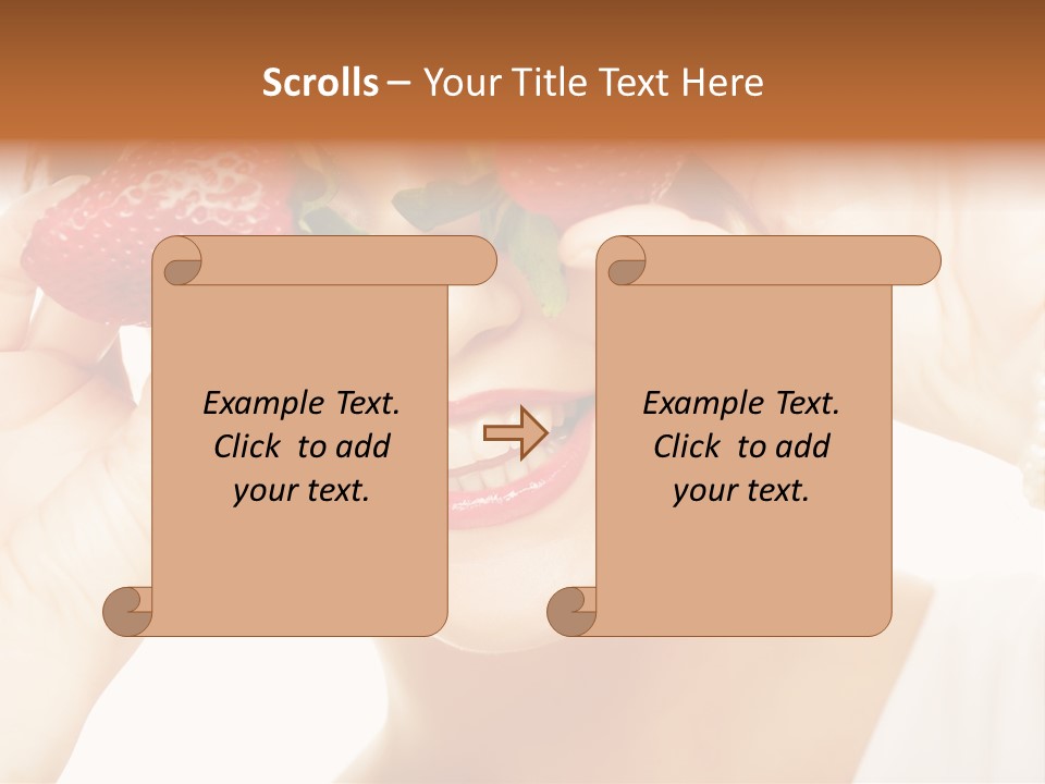 Season Female Eat PowerPoint Template