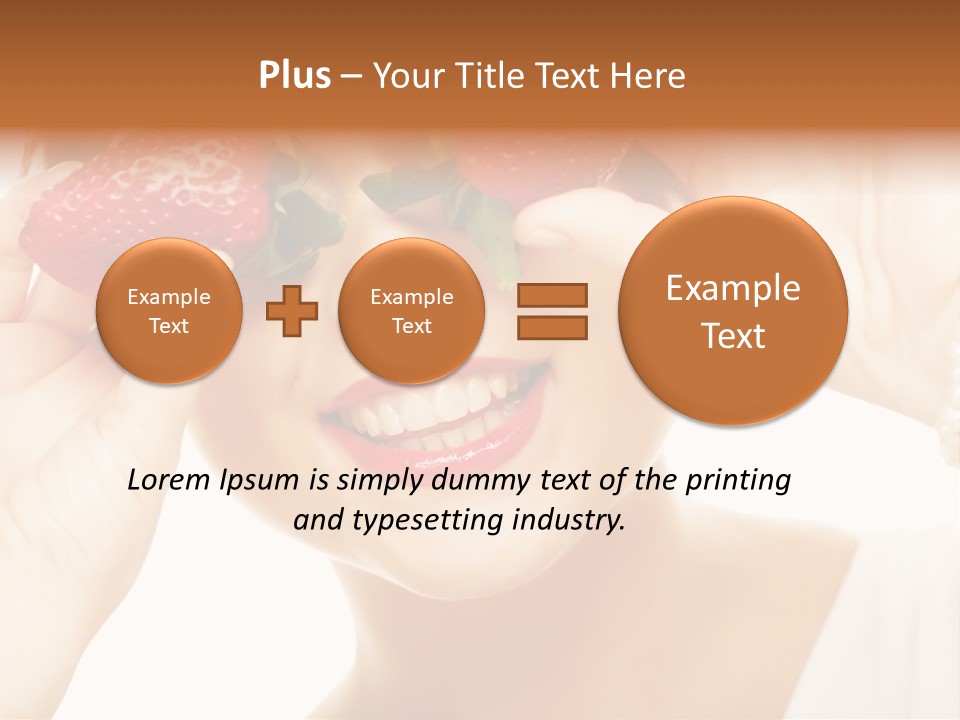 Season Female Eat PowerPoint Template