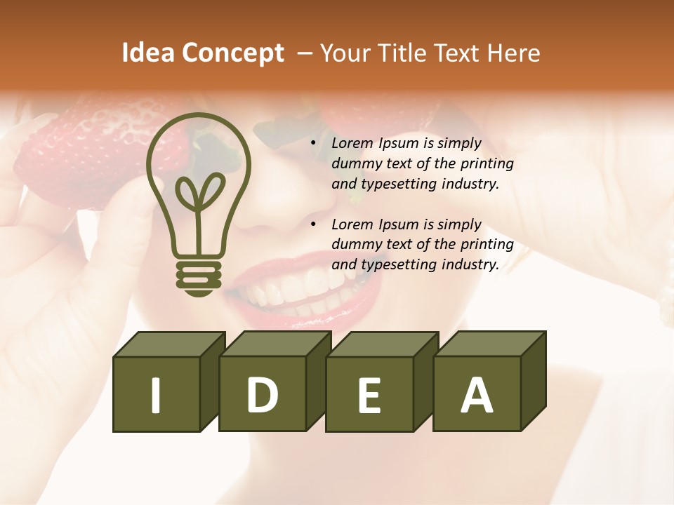 Season Female Eat PowerPoint Template