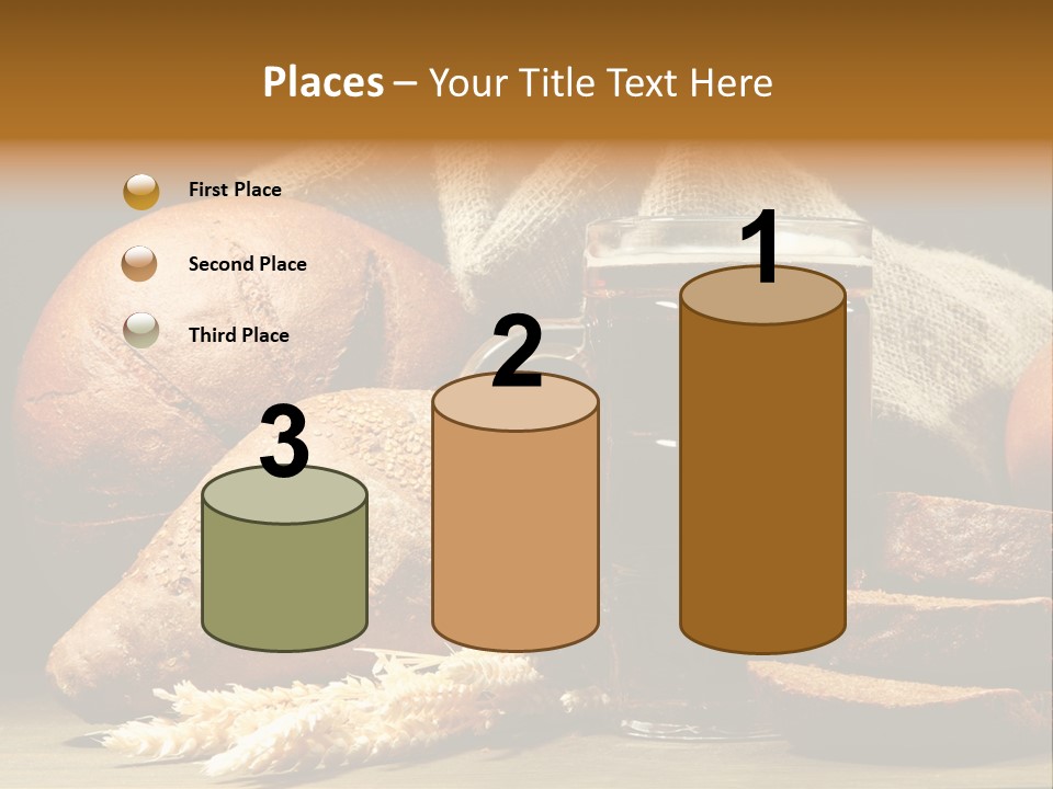 Brown Bubble Golden PowerPoint Template