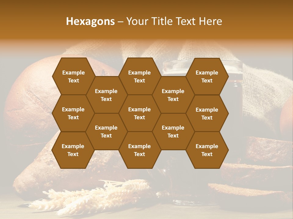 Brown Bubble Golden PowerPoint Template